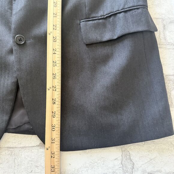 Brooks Brothers 1818 Madison SaxxonWool Pinstripe Suit Made USA Charcoal 44R/39W - Picture 5 of 15